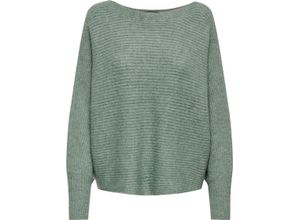 5715367445214 - ONLY® Pullover Daniella Strick U-Boot-Ausschnitt für Damen grün S