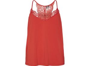 5715367517492 - VERO MODA® Top Spitze für Damen rot 48 50