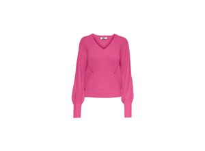 5715367611909 - JDY V-Pullover Justy Shocking Pink Unifarben Pink - Gr XS