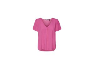 5715367639521 - VERO MODA Blusenshirt Brit Pink Yarrow Unifarben Pink - Gr M