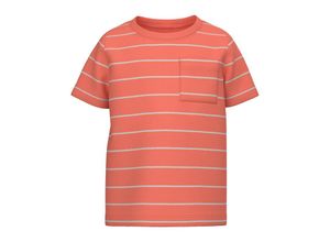 5715368362817 - - T-Shirt NMMVES gestreift in coral Gr98