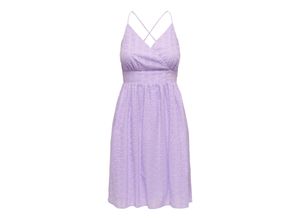 5715368698374 - ONLY Midikleid Lola Slip Purple Rose Unifarben Lila - Gr S