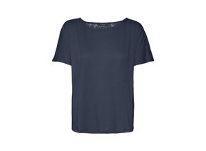 5715369690711 - VERO MODA T-Shirt Marijune Navy Blazer Unifarben Blau - Gr XS