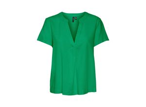 5715370298821 - VERO MODA Blusenshirt Mymilo Bright Green Unifarben Grün - Gr XS