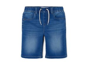 5715370448660 - - Jeansshorts NKMRYAN JOGGER in dark blue Gr140