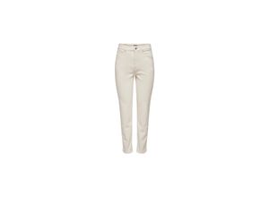 5715370560904 - ONLY Straight Jeans Emily Stretch Ecru Unifarben Weiß - Gr 27 x 30