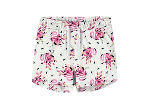 5715370956516 - - Shorts NKFVIGGA - FLAMINGO in white alyssum Gr92