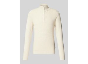 5715374219235 - Strickpullover mit Troyer-Kragen Modell lagoon