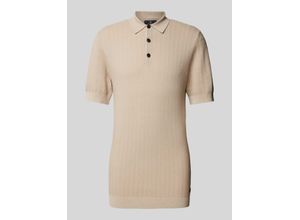 5715374486491 - Slim Fit Poloshirt mit Strukturmuster