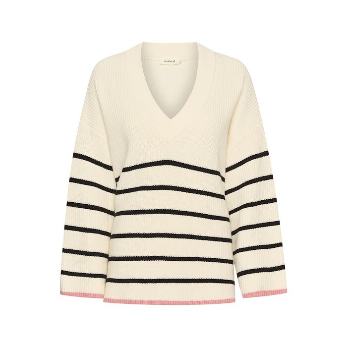 5715374632270 - Damen V-Ausschnitt Pulli Musling