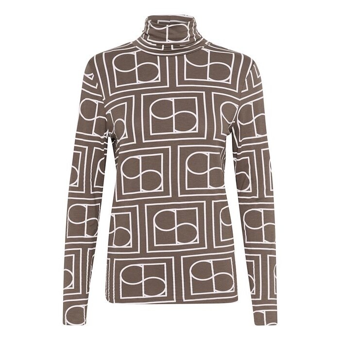 5715374882590 - Damen Rollkragenpullover mit Print Hanadi