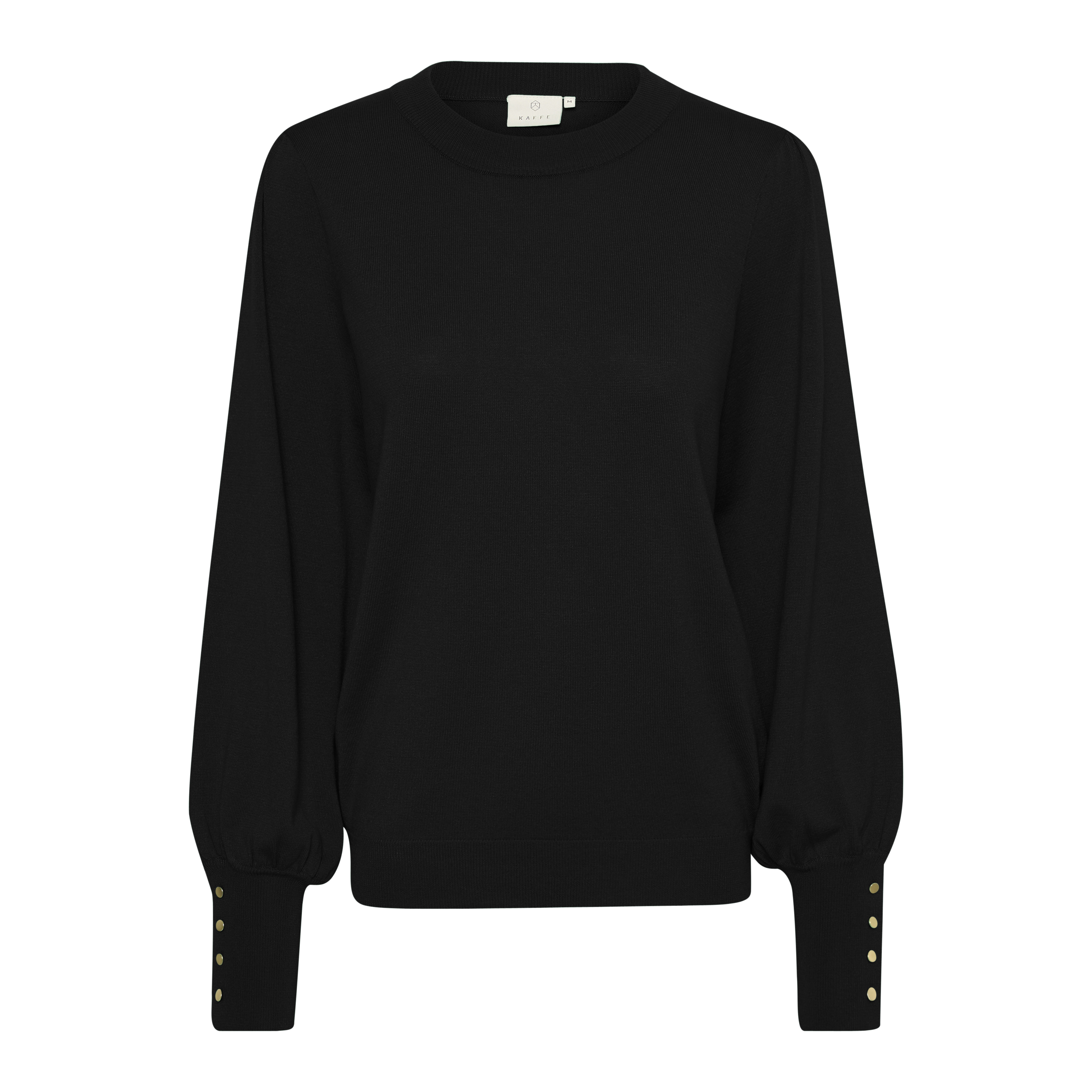 5715375163186 - Rundhalsausschnitt Damen Pullover mit Knöpfen KAFFE Lizza