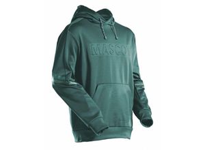 5715411025096 - Fleece Kapuzensweatshirt mit Logo Gr 3XL waldgrün - Mascot