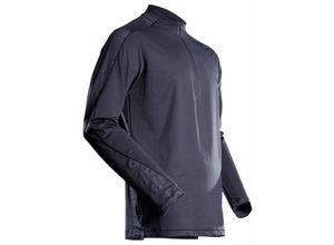 5715411051248 - T-Shirt Langarm kurzem Reißverschluss T-shirt Gr 3XL schwarzblau - Mascot