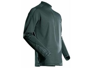 5715411051897 - T-Shirt Langarm kurzem Reißverschluss T-shirt Gr s waldgrün - Mascot