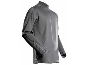 5715411052016 - T-Shirt Langarm kurzem Reißverschluss T-shirt Gr xl Anthrazitgrau - Mascot