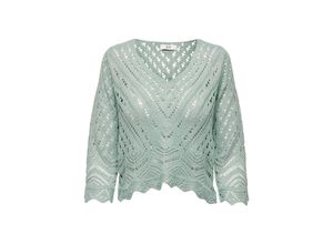 5715414224588 - JDY Ajourpullover New Sun Jadeite Unifarben Grün - Gr S