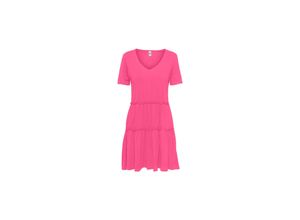 5715414311752 - JDY Jerseykleid Dalila Shocking Pink Unifarben Pink - Gr S