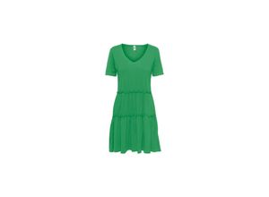 5715414311790 - JDY Jerseykleid Dalila Kelly Green Unifarben Grün - Gr S