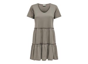 5715414317020 - JDY Jerseykleid Dalila Driftwood Unifarben Braun - Gr S