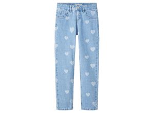 5715414453797 - - Jeanshose NKFBELLA HEARTS slim fit in light blue Gr158