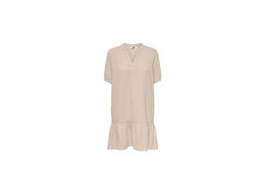 5715414473795 - JDY Shirtkleid Theis Tapioca Unifarben Beige - Gr XS