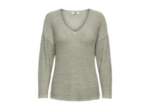 5715414575758 - JDY V-Pullover More Seagrass Unifarben Grün - Gr M