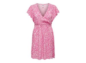 5715414836378 - JDY Wickelkleid Star Macy Life Pink Power Daisy Flower GeblmtFloral Pink - Gr S