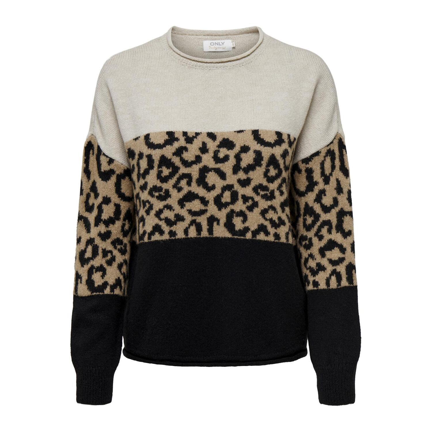 5715416000258 - Pullover mit Rundhalsausschnitt Damen Jade Animal