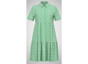 5715416599110 - JDY Hemdkleid Piper Kelly Green   Cloud Dancer Leaves Motivprint Grün - Gr 36