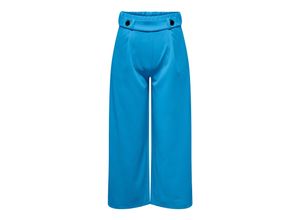 5715416758821 - JDY Culotte JDYGEGGO NEW ANCLE PANTS JRS Azure Blue BLACK BUTTONS Unifarben Blau - Gr XS