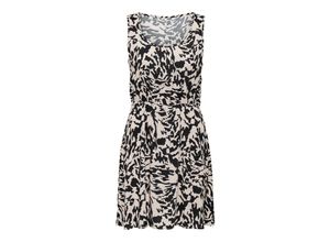 5715417269203 - JDY Minikleid Starr Life Tapiocal Black Abstract Animal Animalprint Beige - Gr S