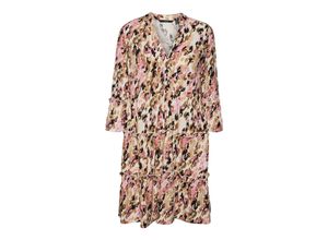 5715417396077 - VERO MODA Blusenkleid Easy Tigers Eye Ina Motivprint Bunt - Gr XS