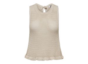 5715418751813 - JDY - Gehäkeltes Oberteil in Beige mit Muschelsaum-Neutral