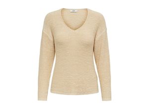 5715418769931 - JDY V-Pullover More Sandshell Unifarben Beige - Gr XS