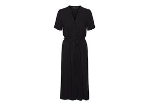 5715419227621 - VERO MODA Maxikleid Vica Black Unifarben Schwarz - Gr M