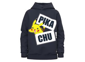 5715422395669 - - Kapuzen-Sweatshirt NKMJAREL POKEMON in dark sapphire Gr146 152