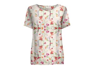 5715422733508 - JDY Rundhalsshirt Camille Sandshell Desert Flower GeblmtFloral Beige - Gr S