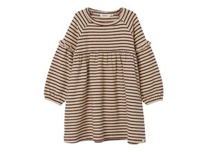 5715425402784 - Lil Atelier - Langarmkleid NMFODO STRIPES in rum raisin Gr92