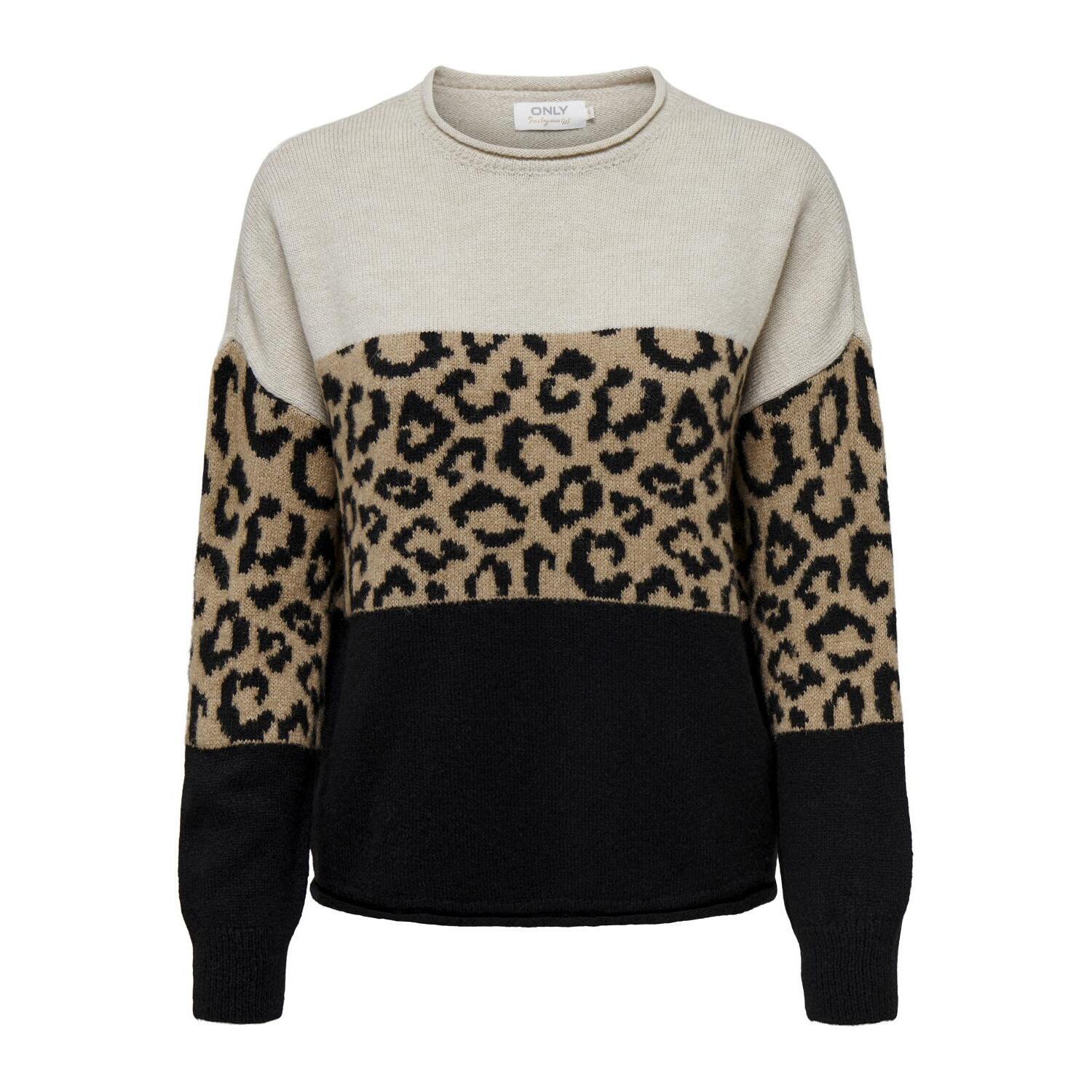 5715425462382 - Pullover mit Rundhalsausschnitt Damen Jade Animal