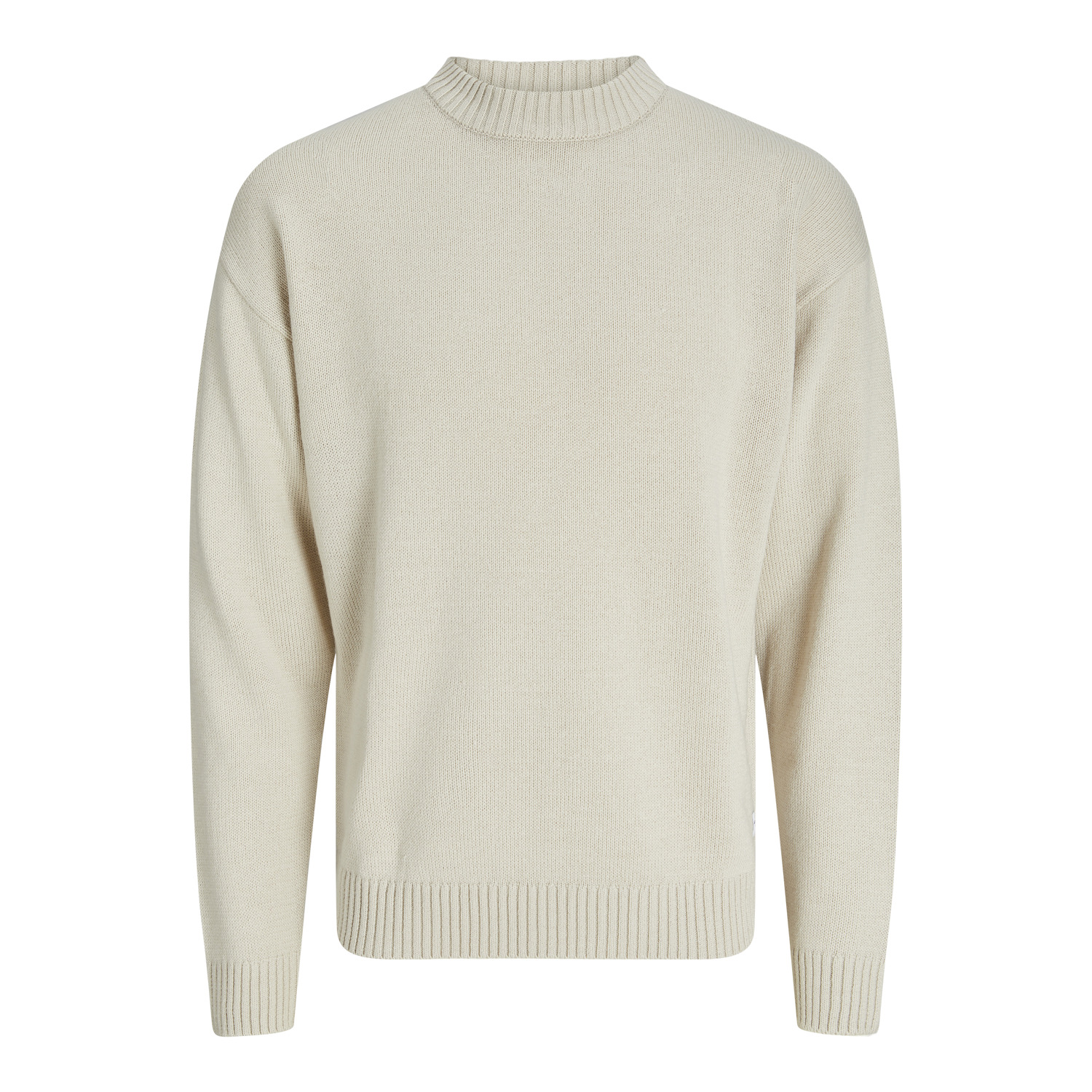 5715426737830 - Jack & Jones Essentials - Strickpullover in gebrochenem Weiß mit überschnittenen Schultern-Neutral