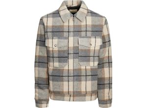 5715427998421 - ORIGINALS by JACK & JONES Overshirt 1 1 Arm Kent-Kragen für Herren beige S