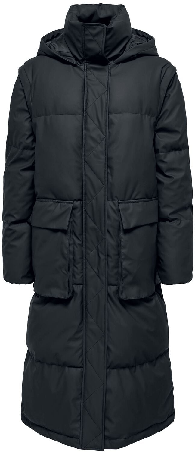 5715428106863 - ONLSally Rain X-Long 2-in 1 Puffer Mantel schwarz in XS