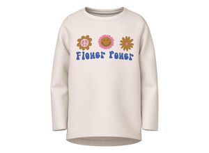 5715428852500 - - Langarmshirt NMFVIX FLOWERPOWER in jet stream Gr92