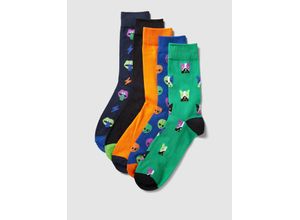 5715428883382 - Socken mit Allover-Muster im 5er-Pack Modell ALIEN