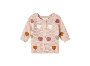 5715429203301 - - Strickjacke NBFNESILLE HEARTS in rose smoke Gr74