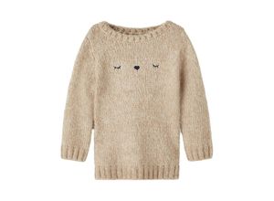 5715429267983 - - Strickpullover NMFOLASNA FACE in oxford tan Gr98