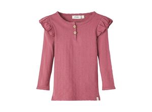 5715429932508 - Lil Atelier - Langarmshirt NMFNALA mit Rüschen in dry rose Gr104