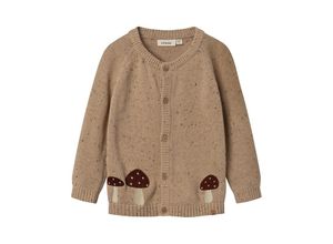 5715429990218 - Lil Atelier - Strick-Cardigan NBMGALTO in warm sand Gr74