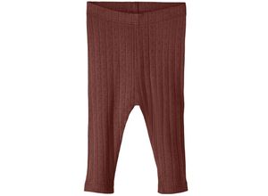 5715430053841 - Lil Atelier - Rippstrick-Leggings NBFRACHEL in rum raisin Gr74